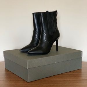 All Saints Xain Leather Ankle Boots (Brand New)